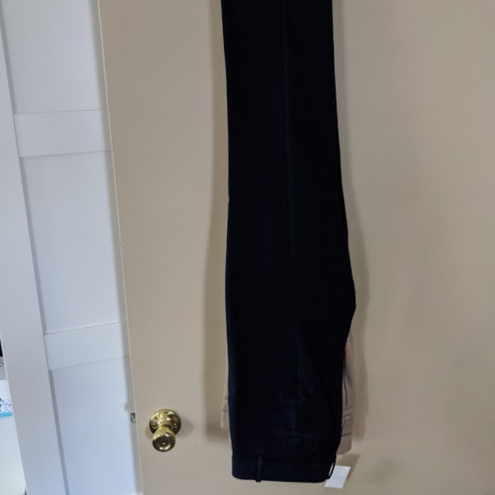 J. Crew Navy Stretch Straight Leg Trousers - 8R